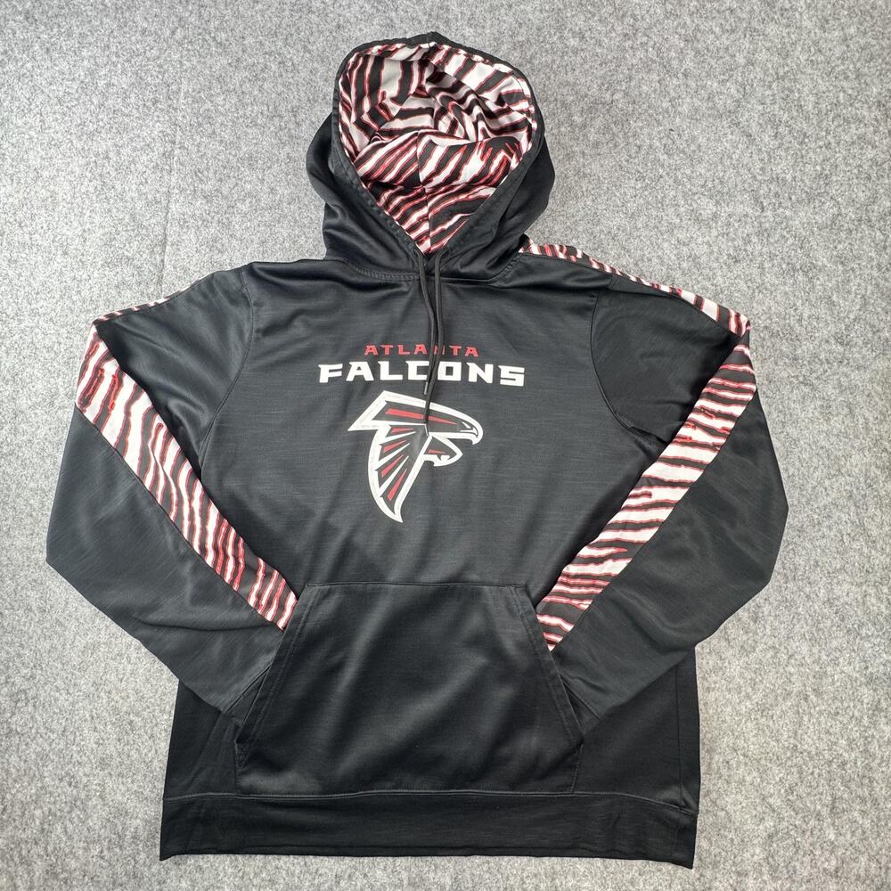 Atlanta Falcons Hoodie Mens Large Black NFL Football NFL Team Apparel Sweatshirt